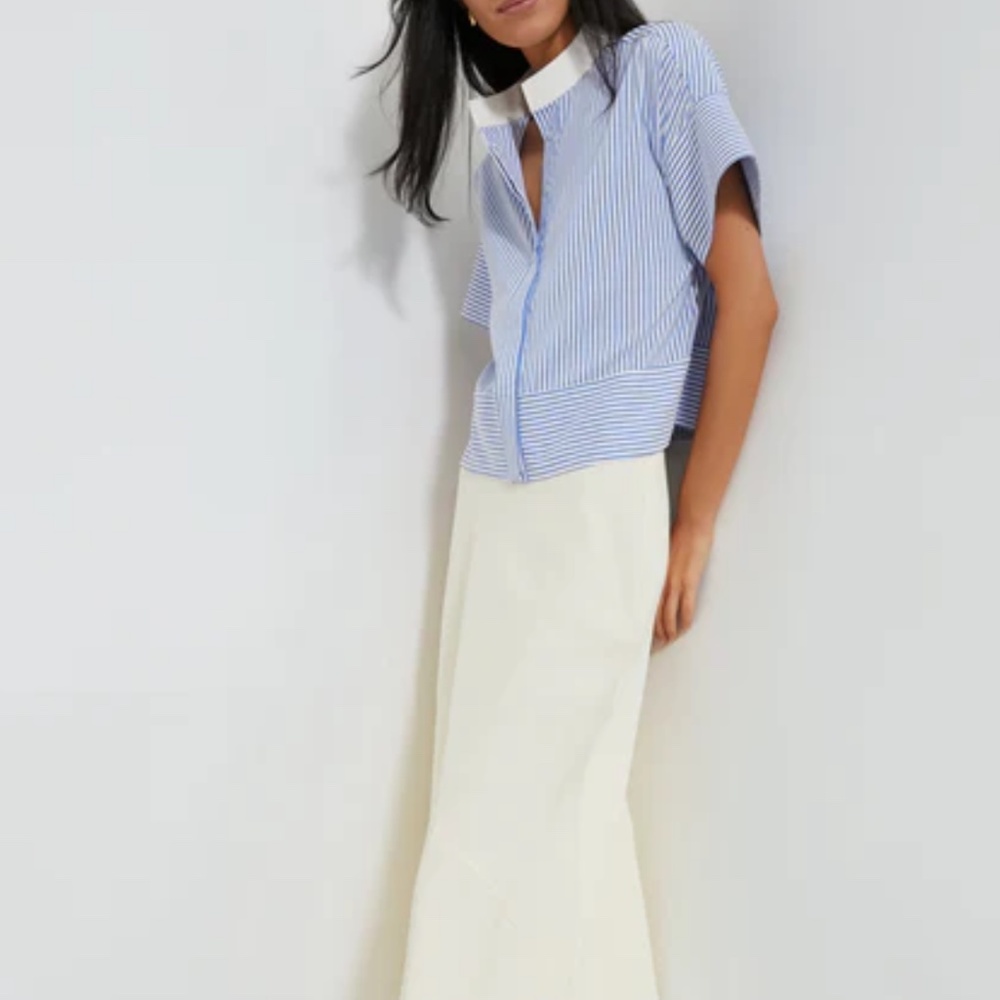 TUCKERNUCK Blue Stripe Sofia Shirt - Picture 2 of 7